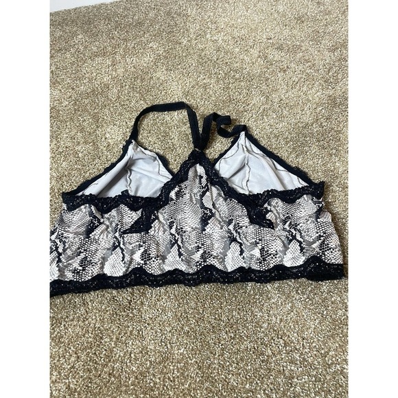 Torrid Curve bra - bralette snake print lace trim unpadded 3XL plus size - Picture 2 of 5